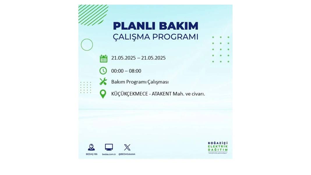 KARANLIĞA GÖMÜLECEKLER: 21 Mayıs Çarşamba İstanbul elektrik kesintisi. BEDAŞ elektrik kesintisi yaşayacakları sıraladı! 11