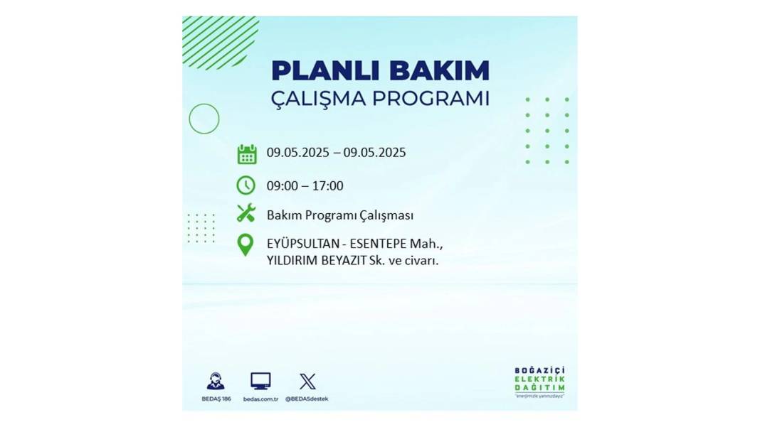 O İLÇELER KARANLIĞA GÖMÜLECEK: 9 Mayıs Cuma elektrik kesintisi yaşayacak ilçeler belli oldu. BEDAŞ'tan uyarı geldi! 47