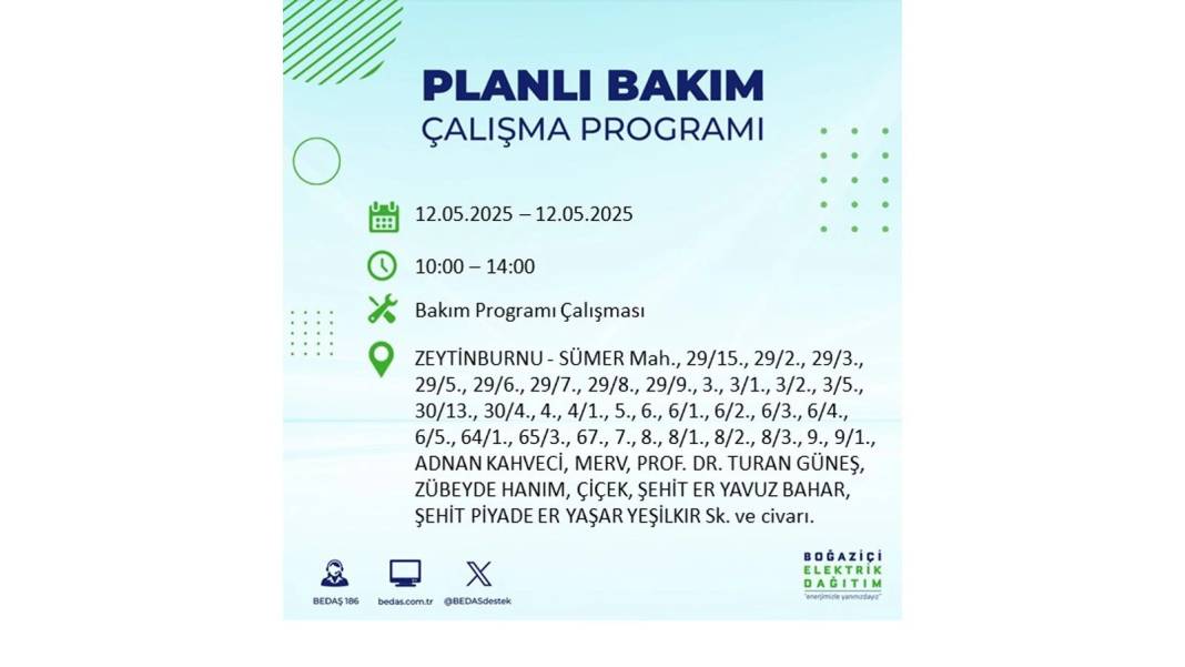 12 Mayıs İstanbul elektrik kesintisi: BEDAŞ elektrik kesintisi yaşayacak ilçeleri sıraladı. Elektrikler ne zaman gelecek? 2