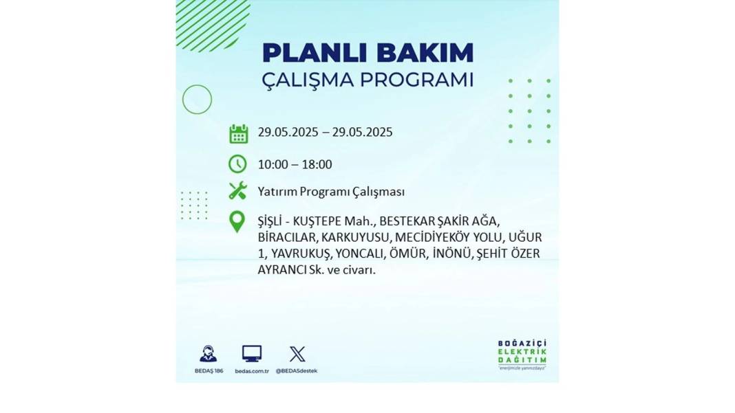BÜYÜK ELEKTRİK KESİNTİSİ YAŞANACAK: BEDAŞ 29 Mayıs elektrik kesintisi yaşayacak ilçeleri sıraladı! 4