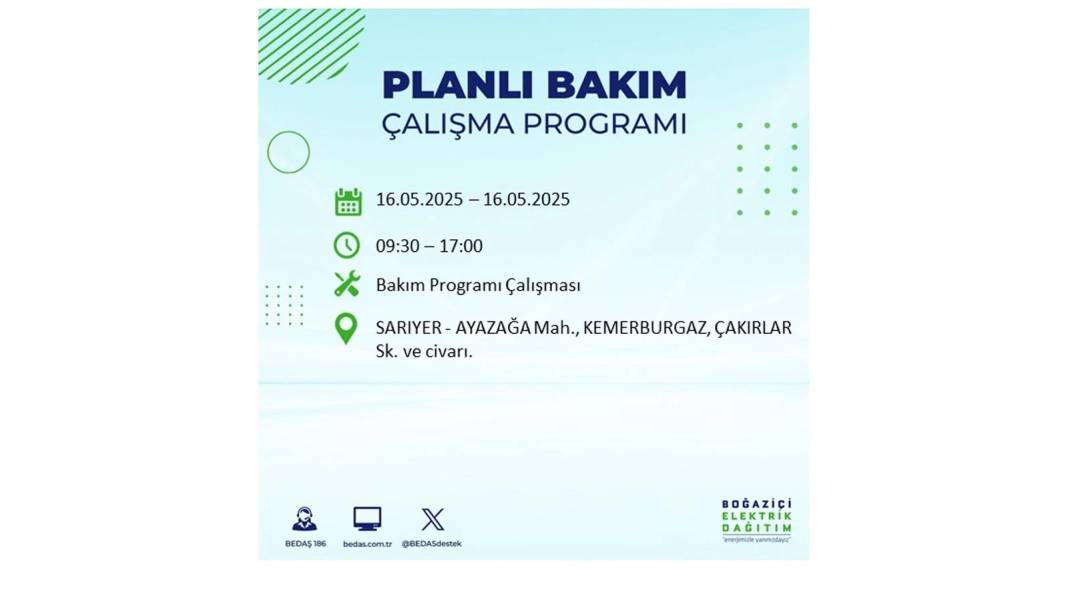 KARANLIĞA HAPSOLACAKLAR: 16 Mayıs Cuma İstanbul elektrik kesintisi. BEDAŞ elektrik kesintisi yaşayacak ilçeleri sıraladı! 22
