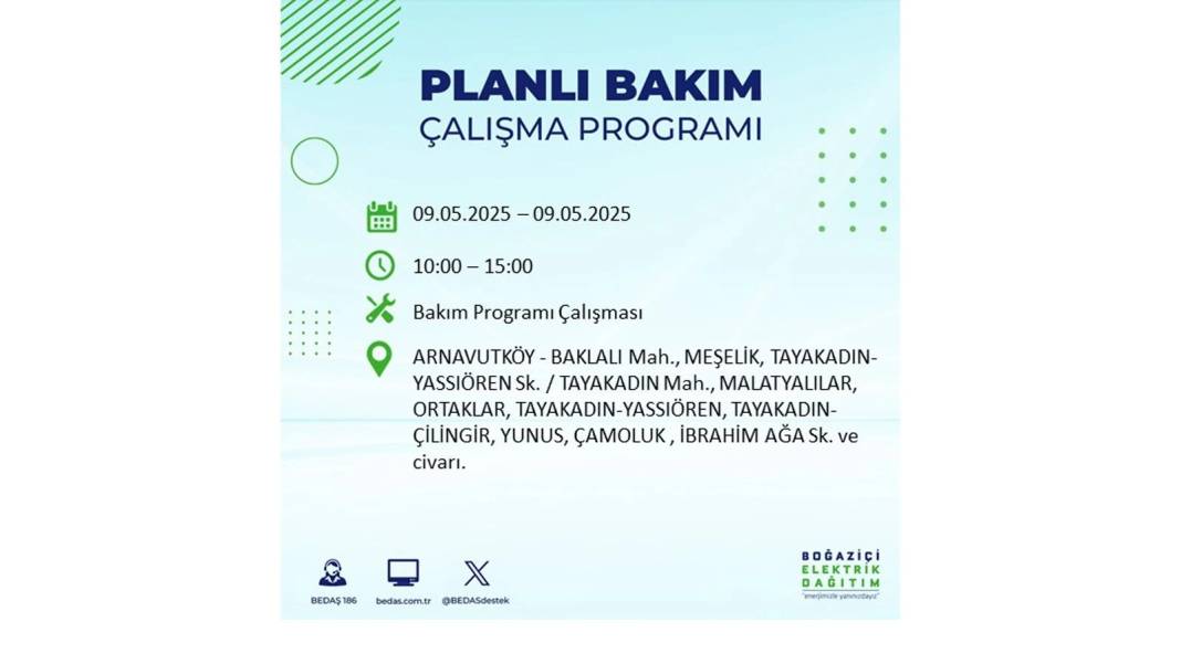 O İLÇELER KARANLIĞA GÖMÜLECEK: 9 Mayıs Cuma elektrik kesintisi yaşayacak ilçeler belli oldu. BEDAŞ'tan uyarı geldi! 92
