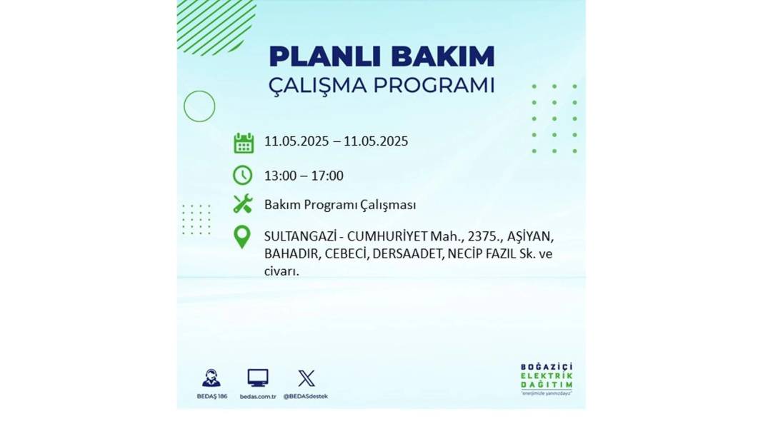 KARANLIĞA GÖMÜLECEKLER: 11 Mayıs Pazar o ilçelerde elektrik olmayacak. Pazar günü elektrikler ne zaman gelecek? 2