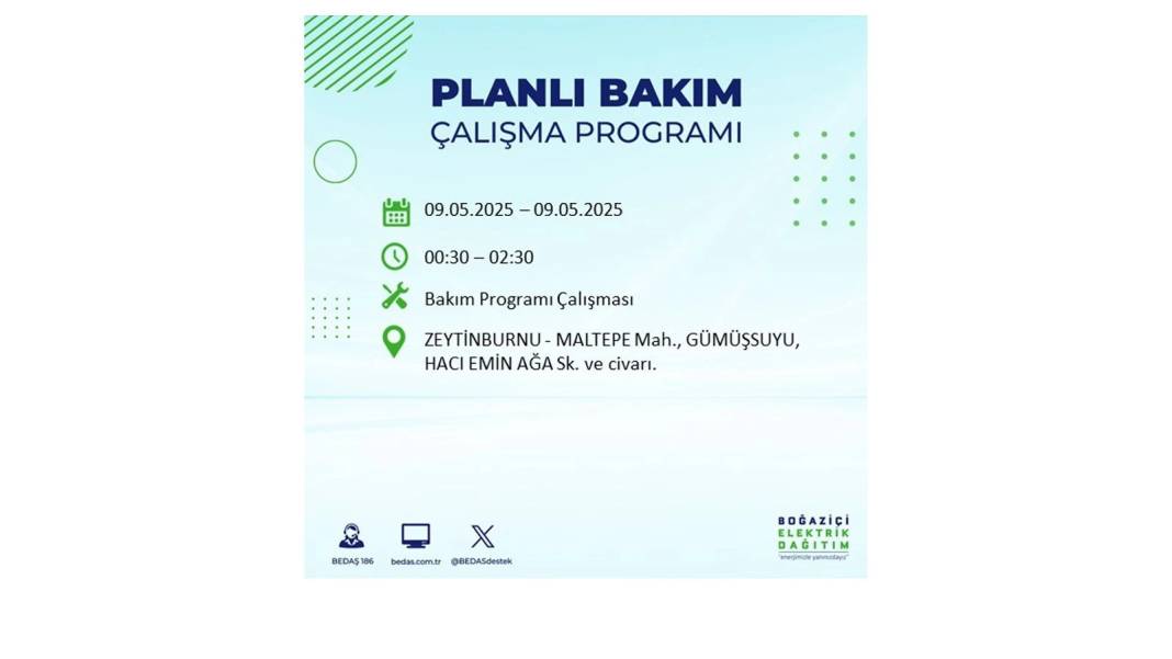 O İLÇELER KARANLIĞA GÖMÜLECEK: 9 Mayıs Cuma elektrik kesintisi yaşayacak ilçeler belli oldu. BEDAŞ'tan uyarı geldi! 9