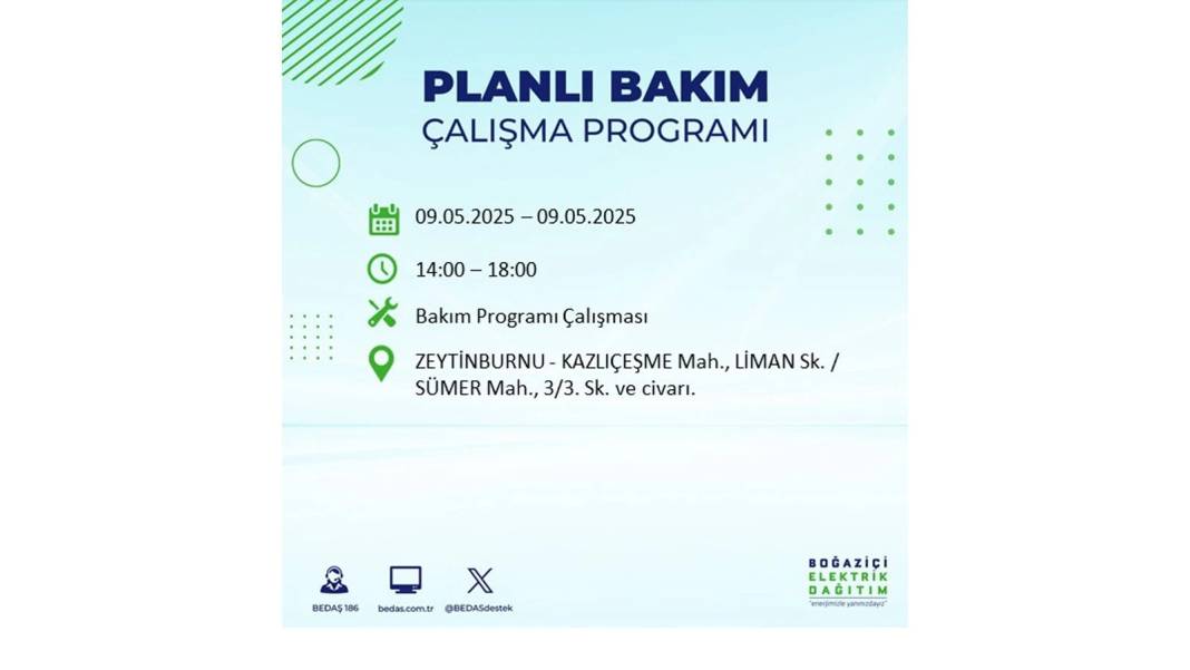O İLÇELER KARANLIĞA GÖMÜLECEK: 9 Mayıs Cuma elektrik kesintisi yaşayacak ilçeler belli oldu. BEDAŞ'tan uyarı geldi! 4