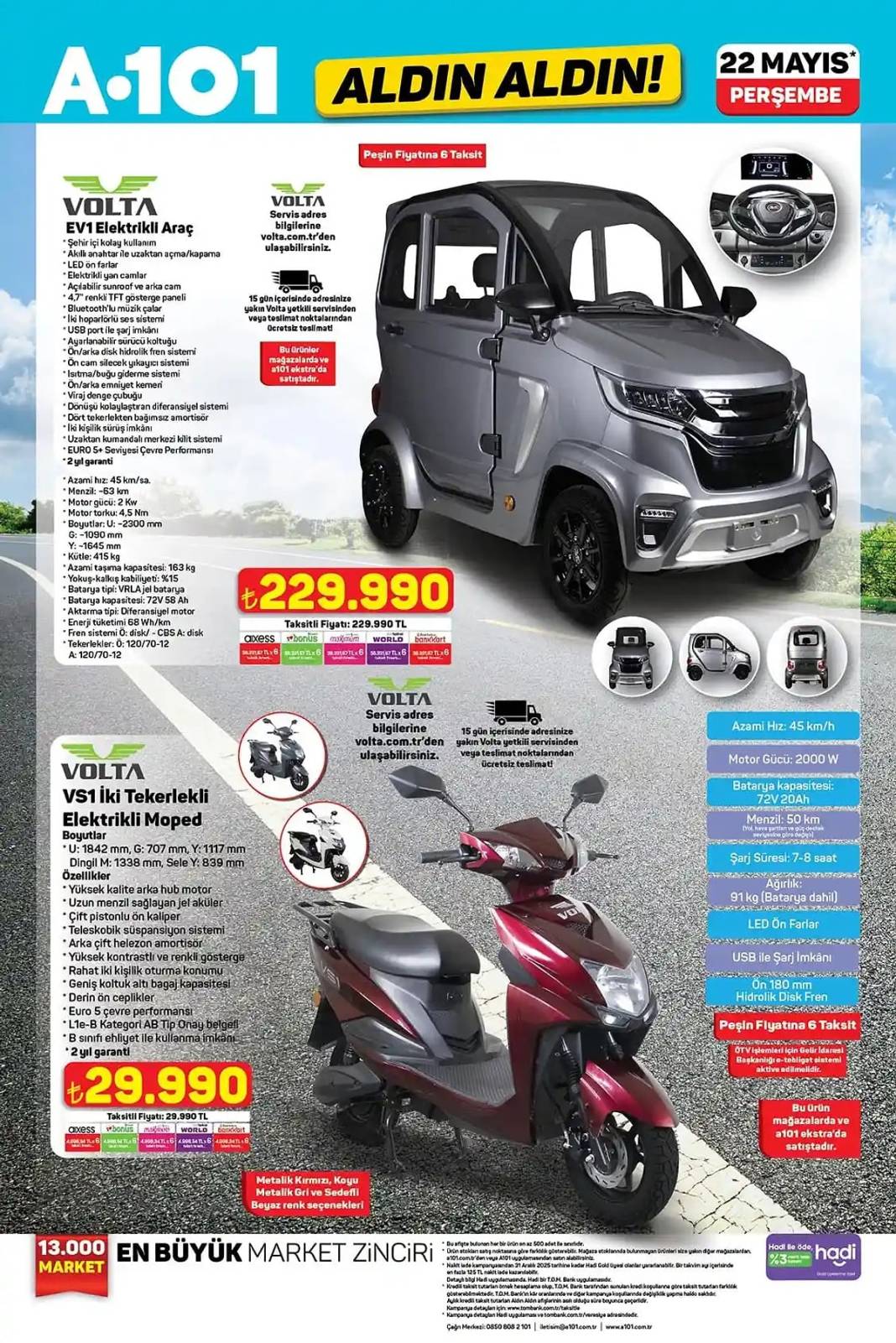 A101'E ÇEKME KARAVAN VE ELEKTRİKLİ MOPED GELİYOR: A101 22 Mayıs 2025 aktüel kataloğunu duyurdu! 7