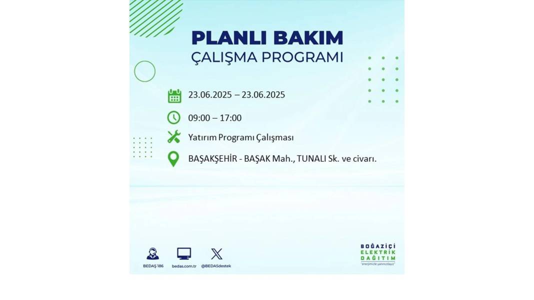 KARANLIĞA HAPSOLACAKLAR: 23 Haziran Pazartesi İstanbul elektrik kesintisi. BEDAŞ o ilçeleri uyardı! 41