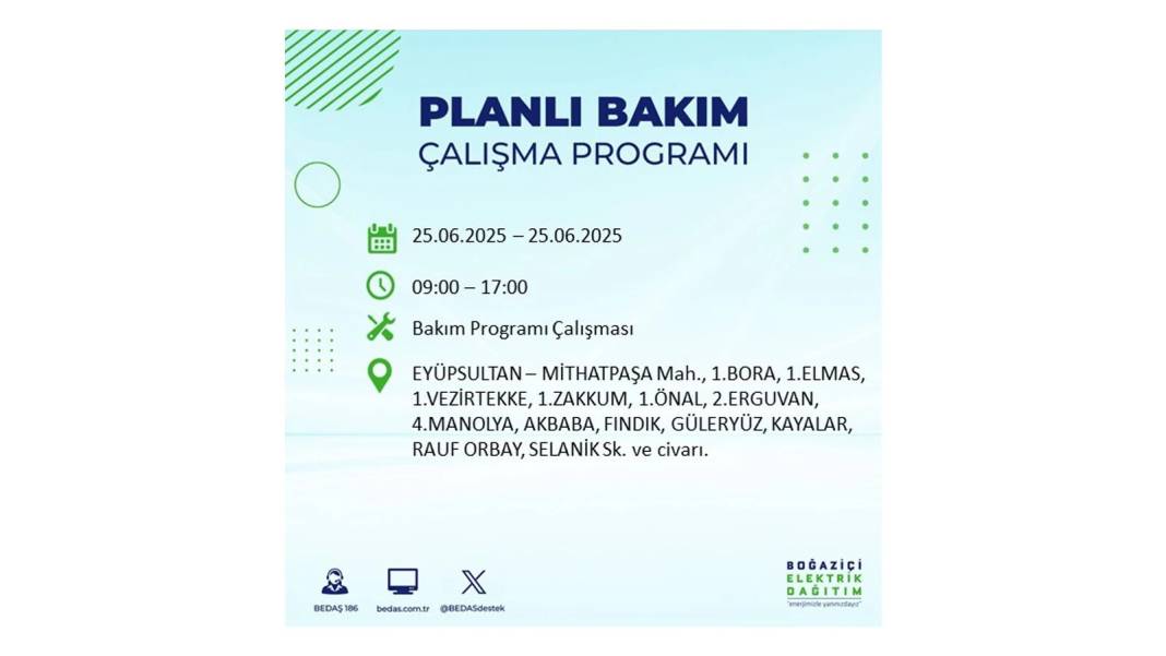 KARANLIĞA GÖMÜLECEKLER: BEDAŞ 25 Haziran Çarşamba elektrik kesintisi yaşayacak ilçeleri sıraladı. Elektrikler ne zaman gelecek? 25