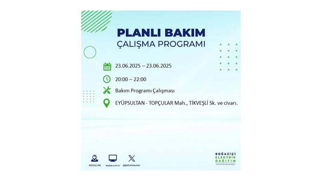 KARANLIĞA HAPSOLACAKLAR: 23 Haziran Pazartesi İstanbul elektrik kesintisi. BEDAŞ o ilçeleri uyardı! 23