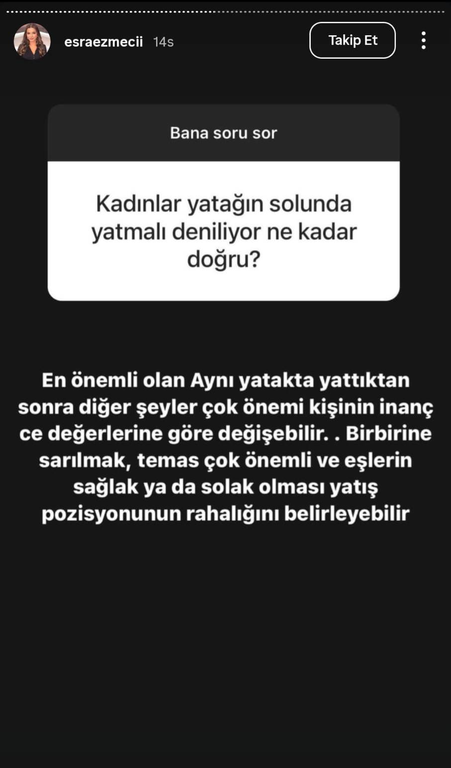 "Eşime ‘Senin pen..n küçük mü?’ dedim, kırıldı!" Esra Ezmeci’yi bile şaşırtan sorular 19