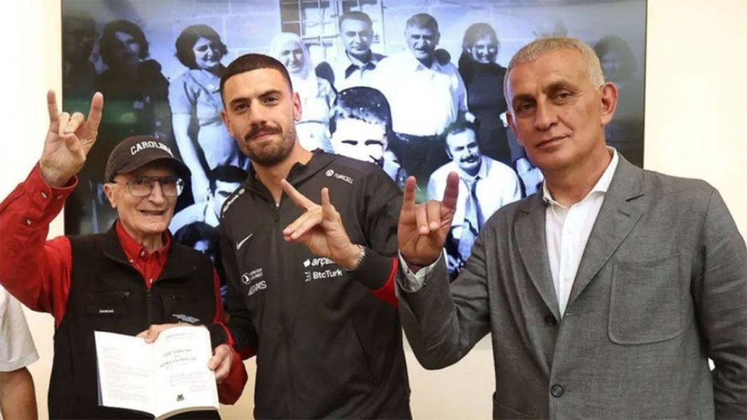 Milli futbolcular ve TFF Başkanı Hacıosmanoğlu Nobel ödüllü Aziz Sancar'ı ziyaret etti 2