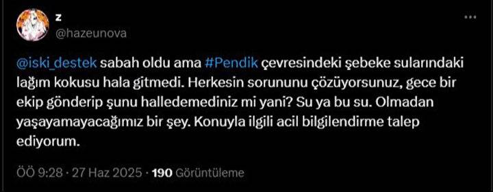 İstanbul’da musluk suyuna atık su mu karıştı? Kartal, Pendik ve Maltepe’de lağım kokusu panik yarattı 10