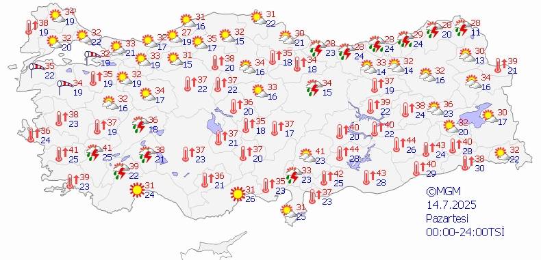 Temmuz sıcağı kavuracak! Ancak sürpriz yağışlara dikkat 4