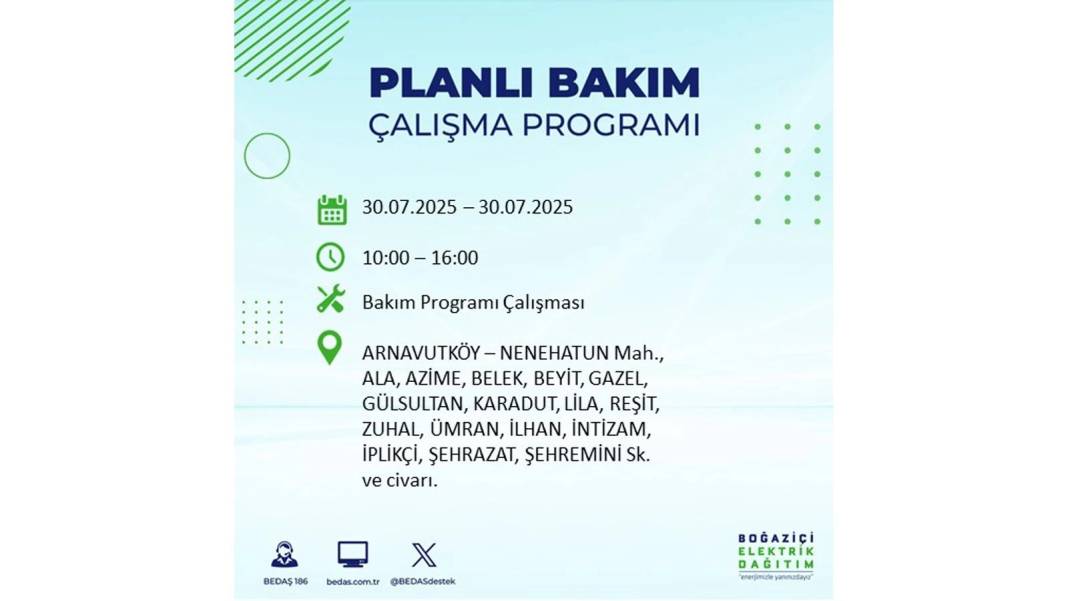 O İLÇELER KARANLIĞA GÖMÜLECEK: BEDAŞ 30 Temmuz Çarşamba elektrik kesintisi yaşayacak ilçeleri sıraladı! 68