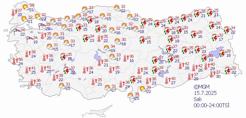 Temmuz sıcağı kavuracak! Ancak sürpriz yağışlara dikkat 5