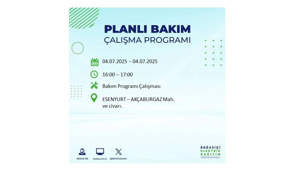 BÜYÜK KESİNTİ YAŞANACAK: BEDAŞ 4 Temmuz Cuma elektrik kesintisi yaşayacak ilçeleri sıraladı. Elektrikler ne zaman gelecek? 48