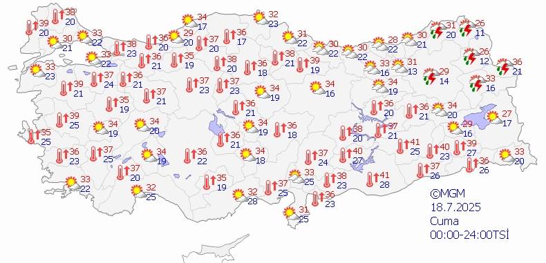 Temmuz sıcağı kavuracak! Ancak sürpriz yağışlara dikkat 8