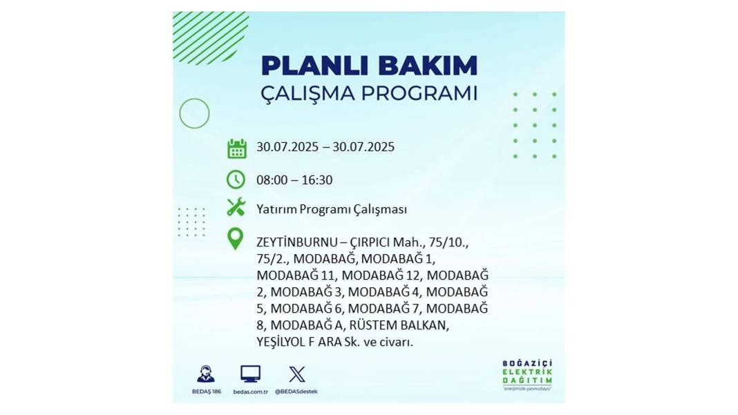 O İLÇELER KARANLIĞA GÖMÜLECEK: BEDAŞ 30 Temmuz Çarşamba elektrik kesintisi yaşayacak ilçeleri sıraladı! 4