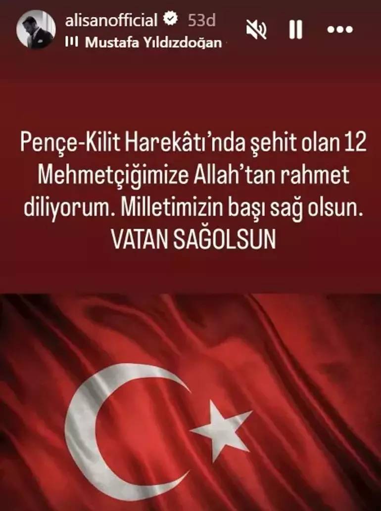 Türkiye şehitlerine ağlıyor: Ünlü isimlerden taziye mesajları yağdı 2