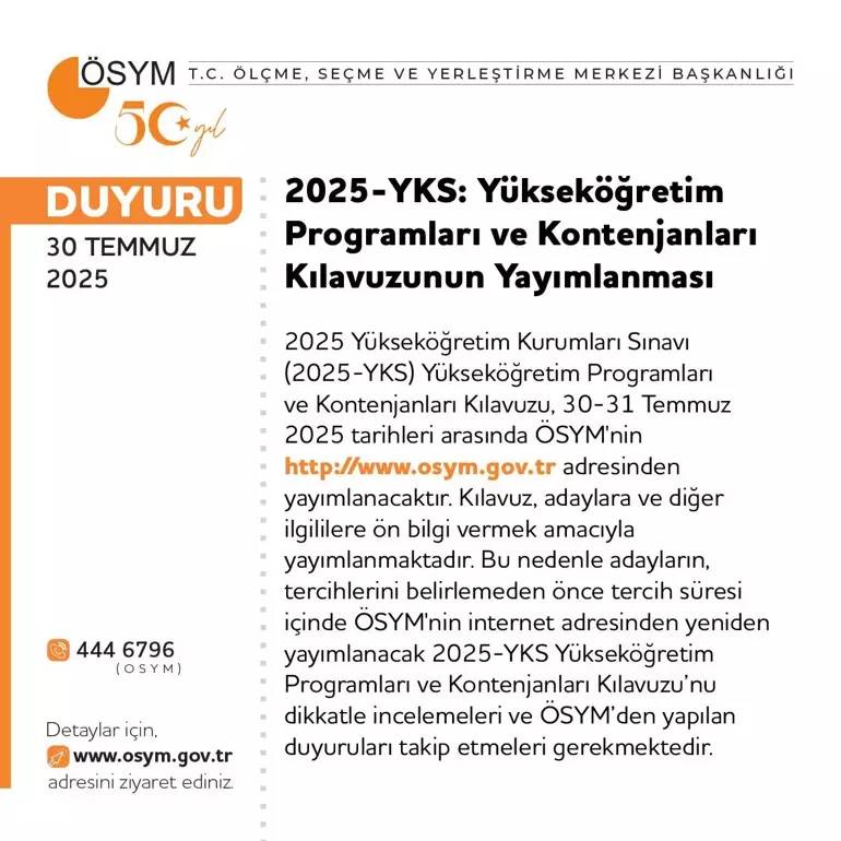 ÖSYM ÜNİVERSİTESİ KONTENJANLARI: 2 ve 4 yıllık YKS üniversite taban puanları ve kontenjanları... 5