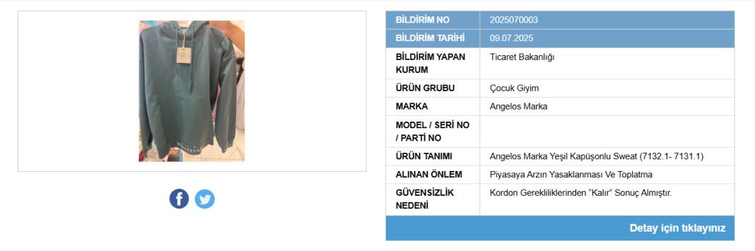 Ticaret Bakanlığı yasakladı: Ünlü markanın ürünü piyasadan toplatılıyor 5