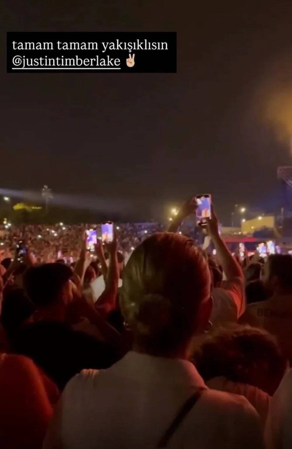 Justin Timberlake konserine ünlüler akın etti! 2