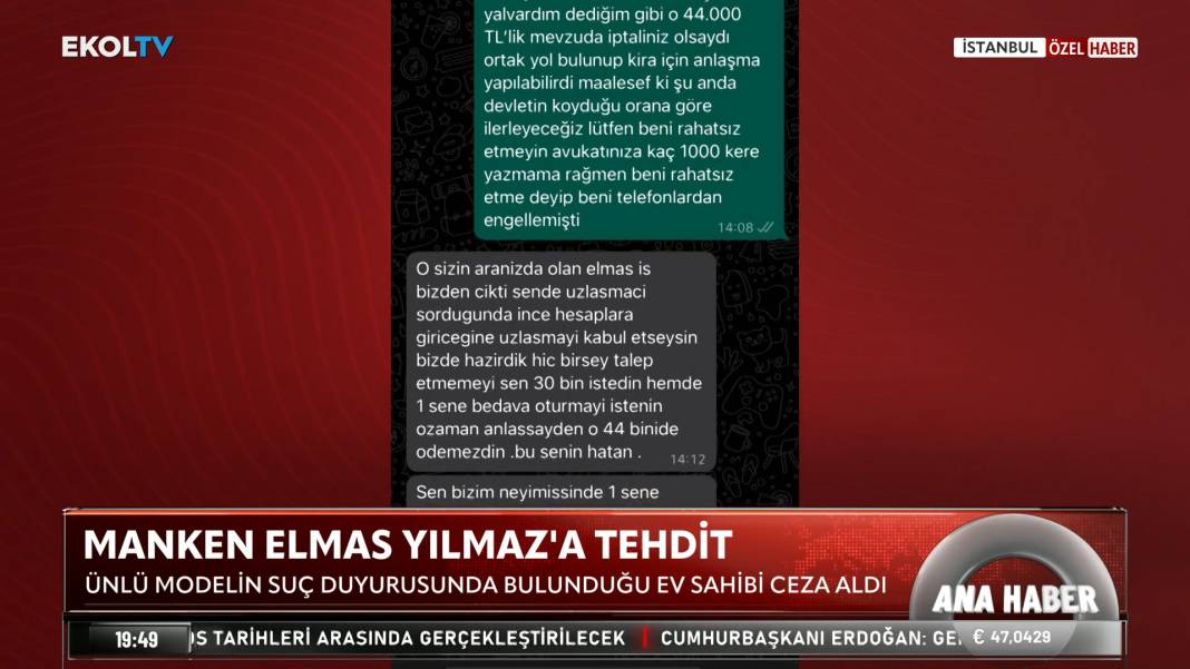 Ünlü modelin ev sahibi kabusu! Gece yarısı tehdit, hakaret, takip… 5