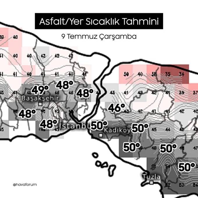 İSTANBULLULAR SICAK HAVA DALGASI GÜMBÜR GÜMBÜR GELİYOR: 50 dereceye kadar çıkacak! 5
