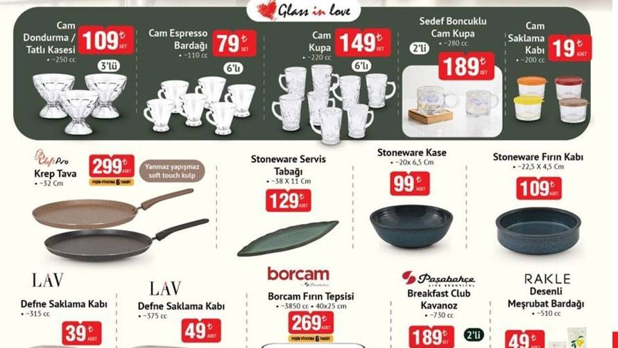 BİM 4 TEMMUZ'DA AKTÜEL KATALOĞUNU YAYINLADI: Temizlik seti 349 TL 6