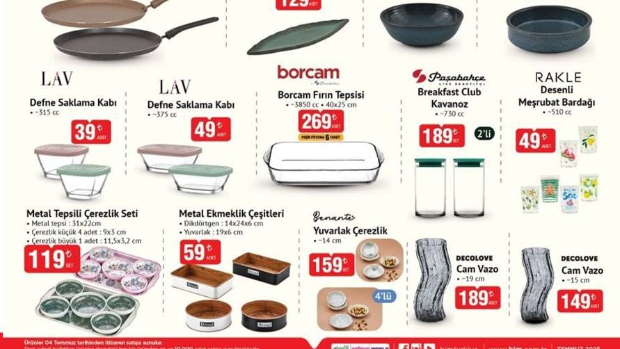 BİM 4 TEMMUZ'DA AKTÜEL KATALOĞUNU YAYINLADI: Temizlik seti 349 TL 7