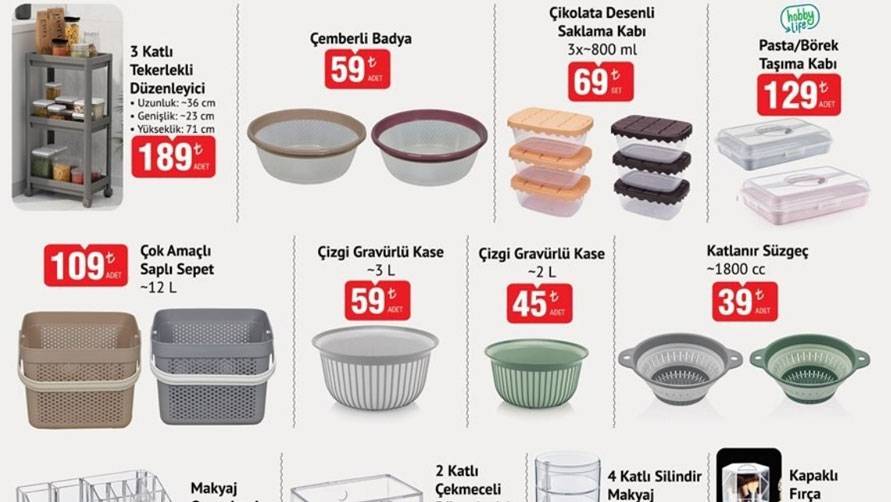 BİM 4 TEMMUZ'DA AKTÜEL KATALOĞUNU YAYINLADI: Temizlik seti 349 TL 9