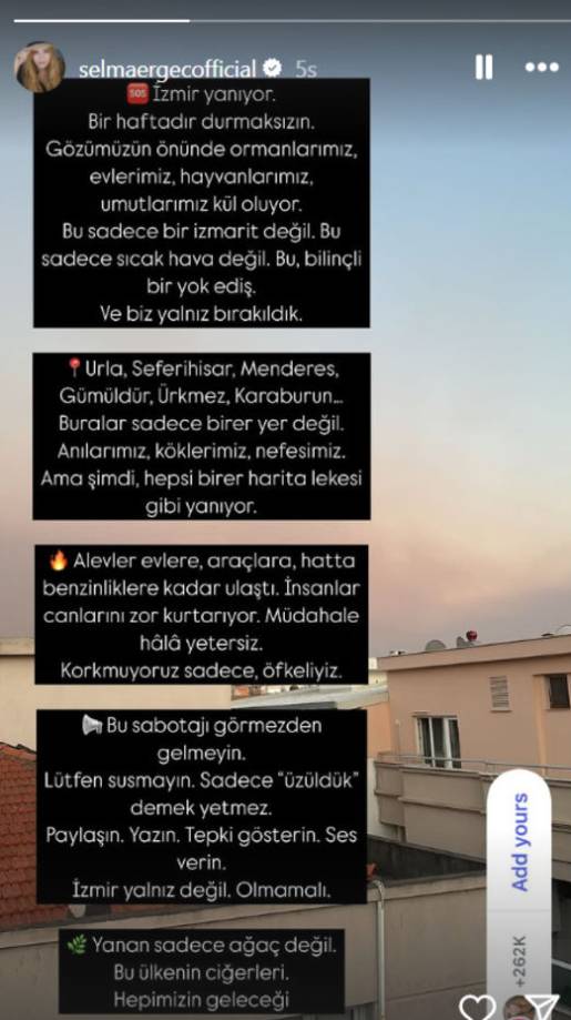 İzmir alev alev yanıyor: Ünlü isimlerden acı dolu paylaşımlar! 2