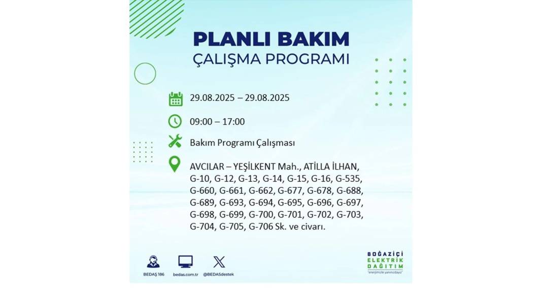 O ilçelerde elektrik olmayacak: BEDAŞ 29 Ağustos Cuma günü elektrik kesintisi yaşayacak ilçeleri sıraladı! 71