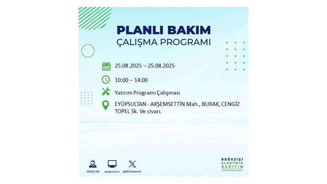 O ilçelerde saatlerce elektrik olmayacak: BEDAŞ 25 Ağustos Pazartesi elektrik kesintisi yaşayacak ilçeleri sıraladı! 27