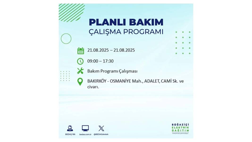 O ilçelerde elektrik olmayacak: BEDAŞ 21 Ağustos Perşembe günü elektrik kesintisi yaşayacak ilçeleri sıraladı! 39