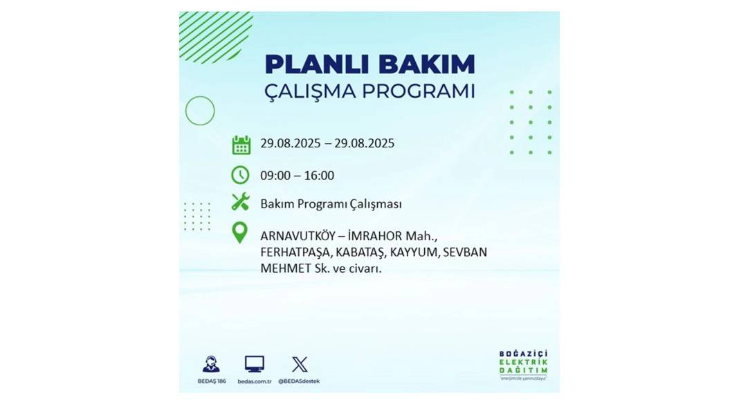O ilçelerde elektrik olmayacak: BEDAŞ 29 Ağustos Cuma günü elektrik kesintisi yaşayacak ilçeleri sıraladı! 79