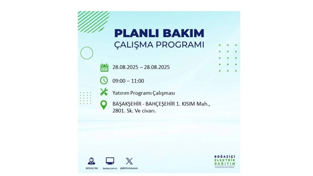 Karanlığa gömülecekler: 28 Ağustos Perşembe İstanbul'da elektrik kesintisi yaşayacak ilçeler belli oldu! 53