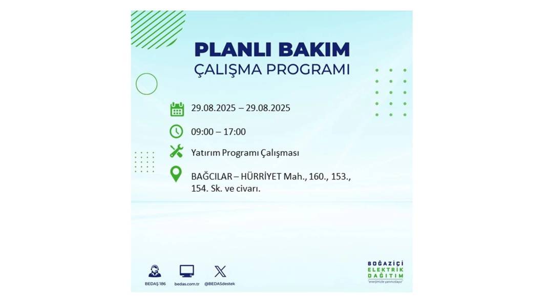 O ilçelerde elektrik olmayacak: BEDAŞ 29 Ağustos Cuma günü elektrik kesintisi yaşayacak ilçeleri sıraladı! 60