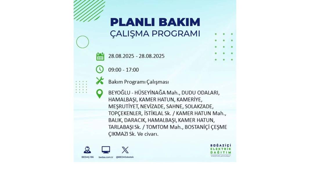 Karanlığa gömülecekler: 28 Ağustos Perşembe İstanbul'da elektrik kesintisi yaşayacak ilçeler belli oldu! 50