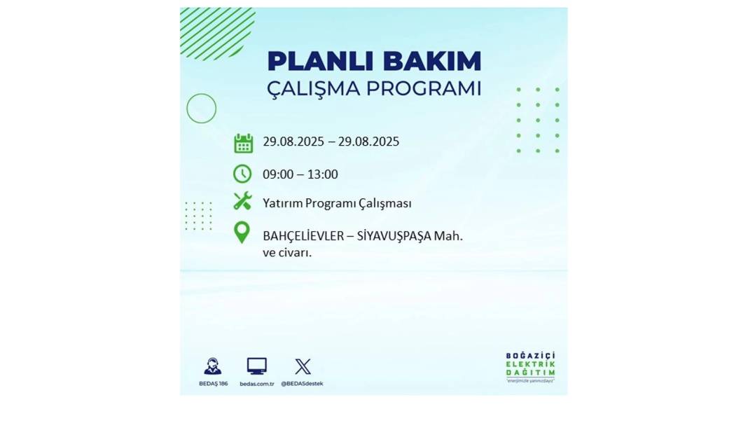 O ilçelerde elektrik olmayacak: BEDAŞ 29 Ağustos Cuma günü elektrik kesintisi yaşayacak ilçeleri sıraladı! 53