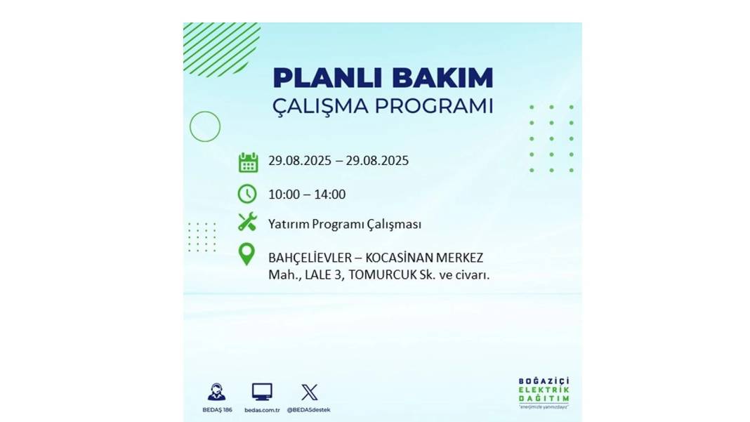 O ilçelerde elektrik olmayacak: BEDAŞ 29 Ağustos Cuma günü elektrik kesintisi yaşayacak ilçeleri sıraladı! 54