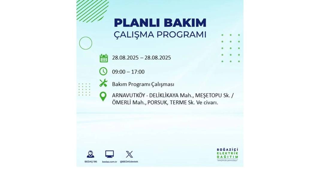 Karanlığa gömülecekler: 28 Ağustos Perşembe İstanbul'da elektrik kesintisi yaşayacak ilçeler belli oldu! 71