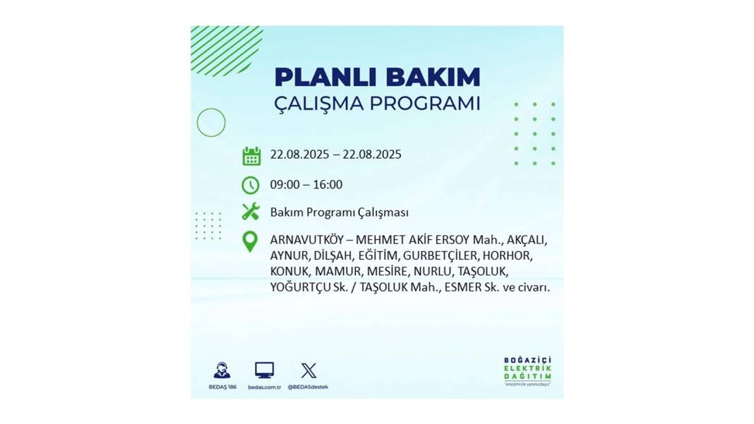 O ilçelerde elektrik olmayacak: BEDAŞ 22 Ağustos Cuma günü elektrik kesintisi yaşayacak ilçeleri sıraladı! 53