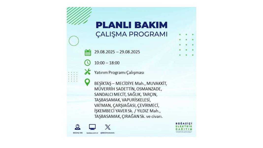 O ilçelerde elektrik olmayacak: BEDAŞ 29 Ağustos Cuma günü elektrik kesintisi yaşayacak ilçeleri sıraladı! 41