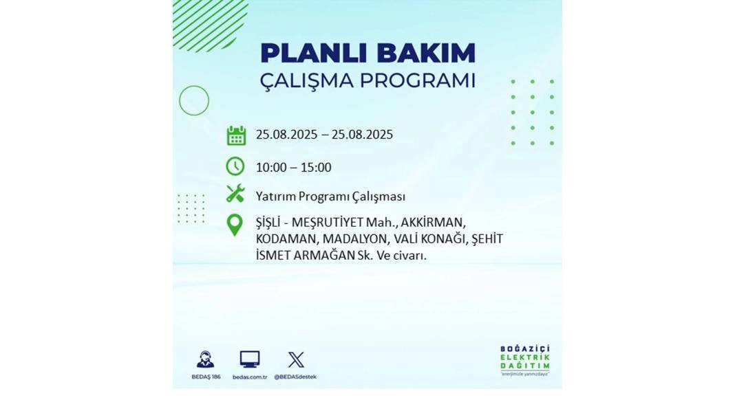 O ilçelerde saatlerce elektrik olmayacak: BEDAŞ 25 Ağustos Pazartesi elektrik kesintisi yaşayacak ilçeleri sıraladı! 2