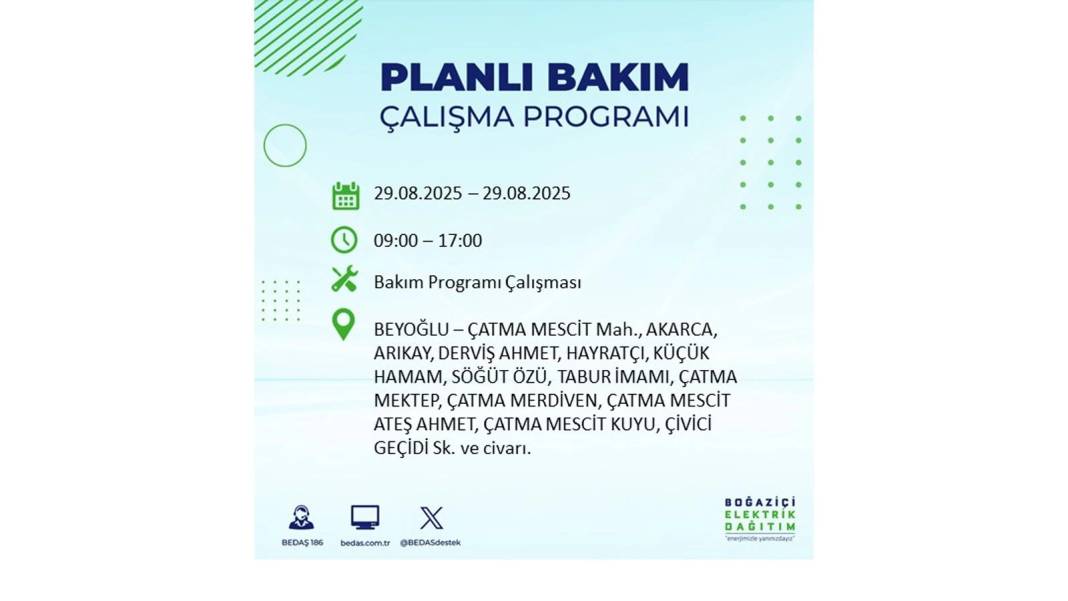 O ilçelerde elektrik olmayacak: BEDAŞ 29 Ağustos Cuma günü elektrik kesintisi yaşayacak ilçeleri sıraladı! 42