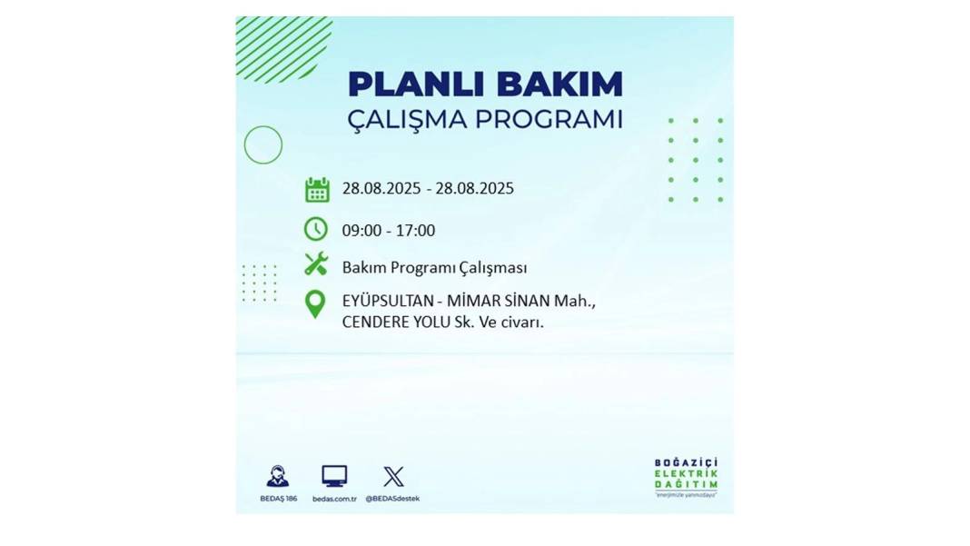 Karanlığa gömülecekler: 28 Ağustos Perşembe İstanbul'da elektrik kesintisi yaşayacak ilçeler belli oldu! 37