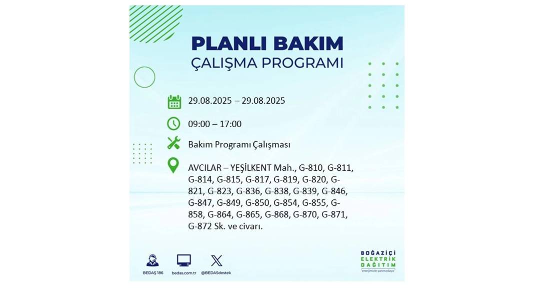 O ilçelerde elektrik olmayacak: BEDAŞ 29 Ağustos Cuma günü elektrik kesintisi yaşayacak ilçeleri sıraladı! 77