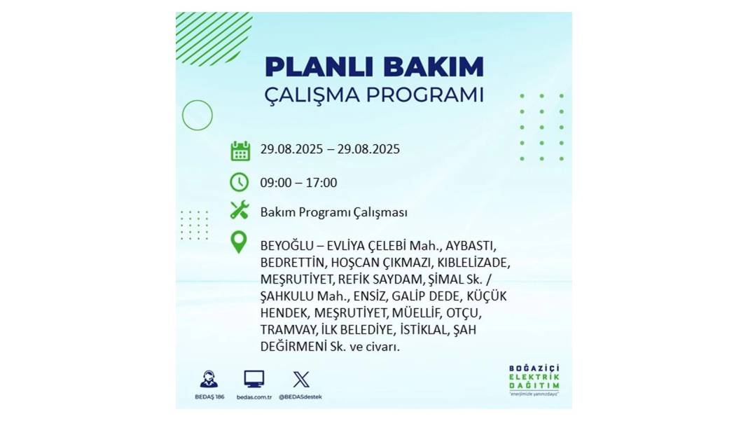 O ilçelerde elektrik olmayacak: BEDAŞ 29 Ağustos Cuma günü elektrik kesintisi yaşayacak ilçeleri sıraladı! 44