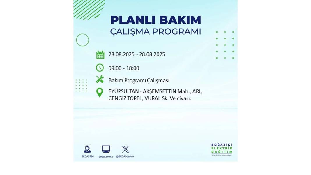 Karanlığa gömülecekler: 28 Ağustos Perşembe İstanbul'da elektrik kesintisi yaşayacak ilçeler belli oldu! 36
